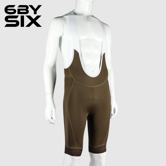 6bySix Progress Bib Shorts - Brown Tan
