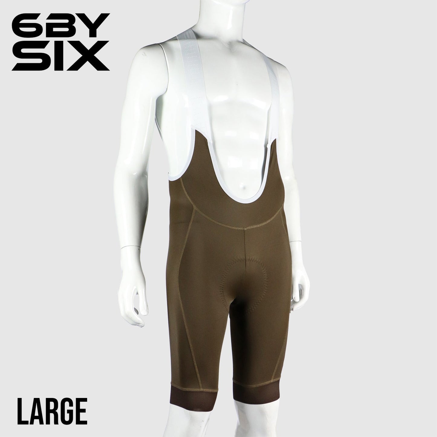 6bySix Progress Bib Shorts - Brown Tan