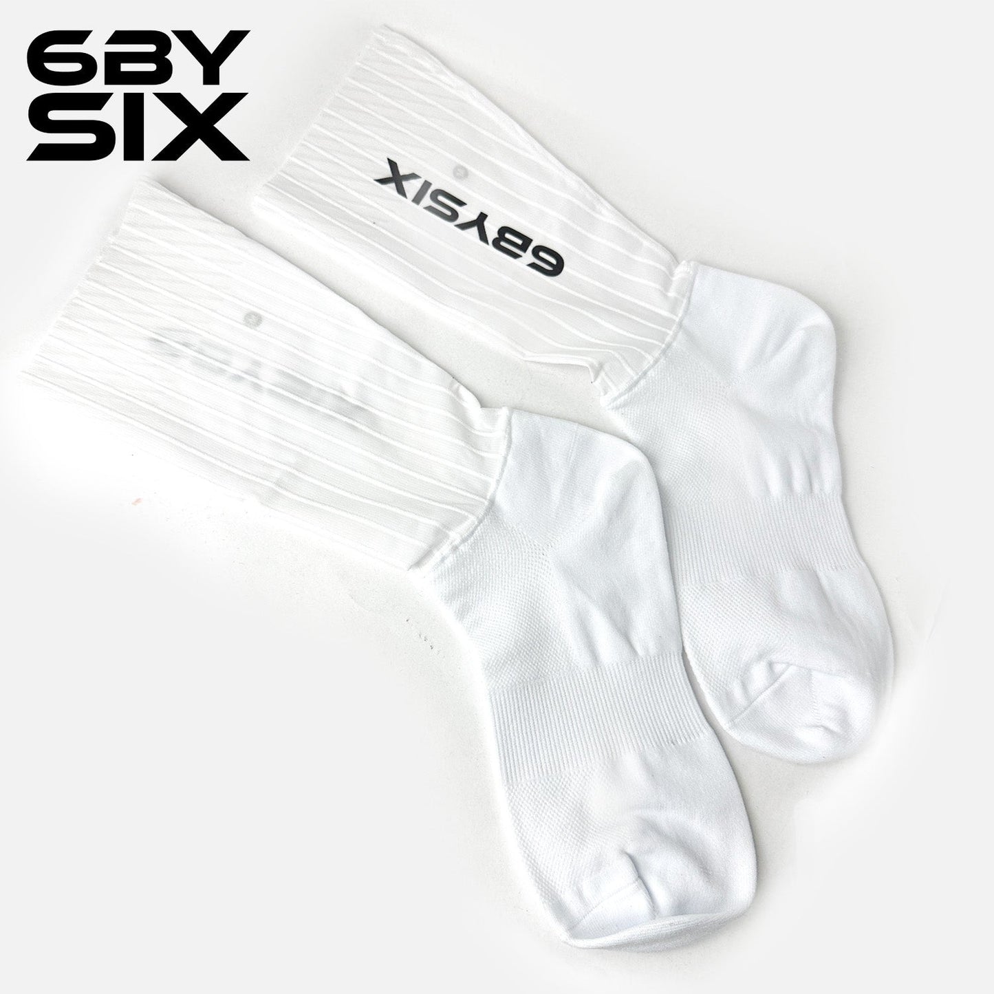 6bySix White Aero Socks - M97