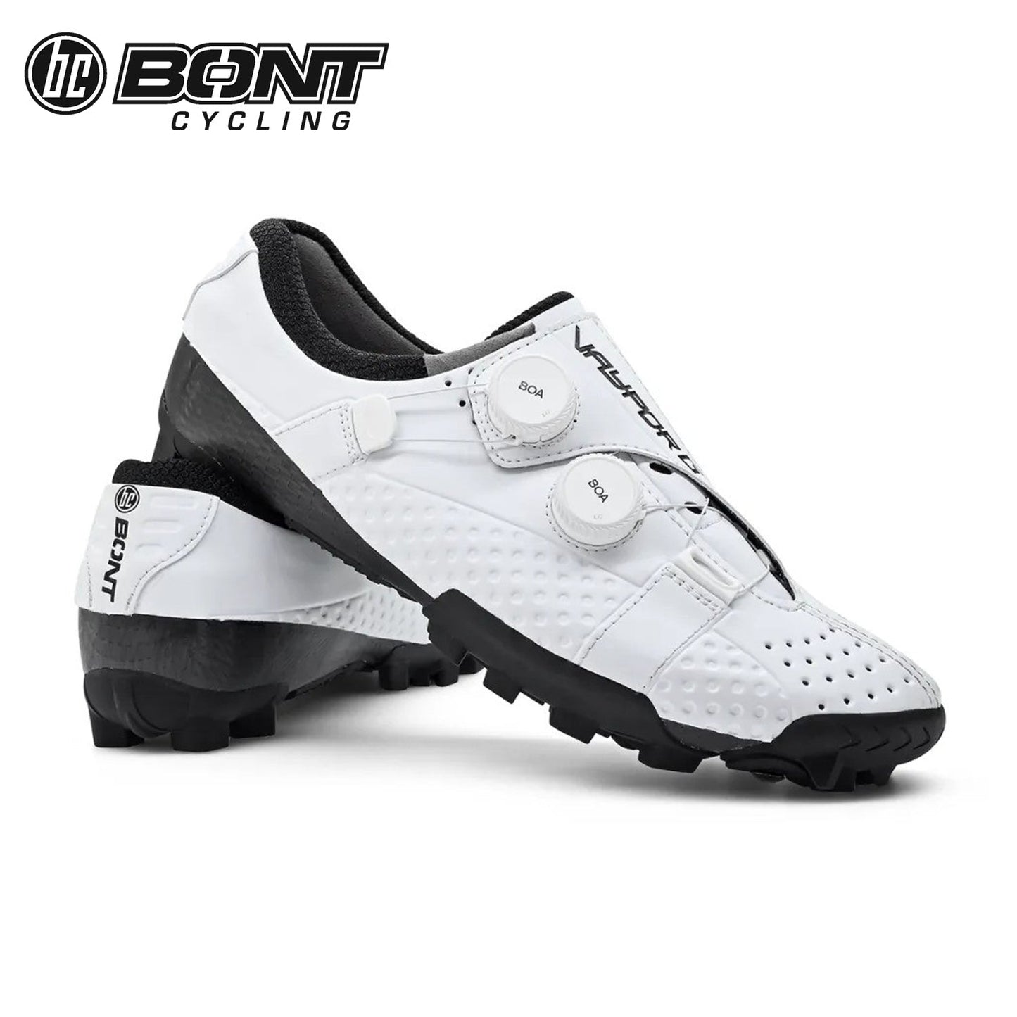 Bont Vaypor G LI2 Gravel Carbon Composite / BOA Cycling Shoes - White