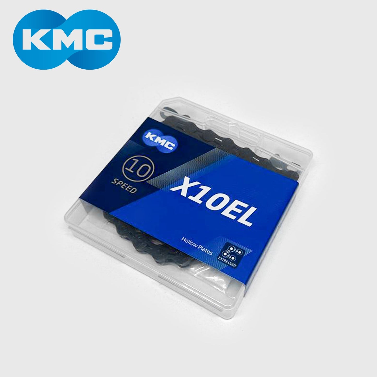 KMC X10EL Extra Light 10-Speed Bike Chain 116 Links - BlackTech