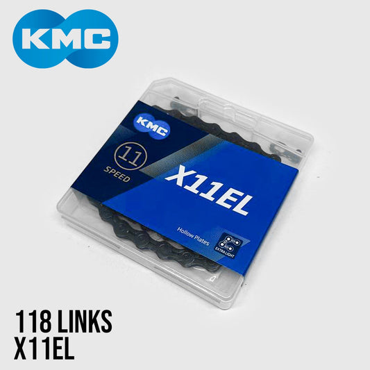 KMC X11EL Extra Light 11-Speed Bike Chain 118 Links - BlackTech