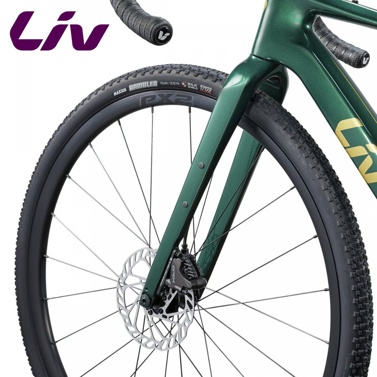 Liv Devolt Advanced 2 Advanced-Grade Composite Road, Gravel Bike Shimano GRX - Kelp Forest