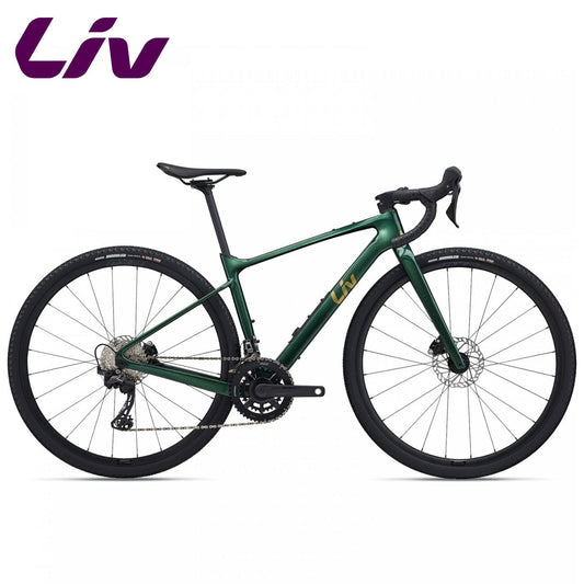 Liv Devolt Advanced 2 Advanced-Grade Composite Road, Gravel Bike Shimano GRX - Kelp Forest
