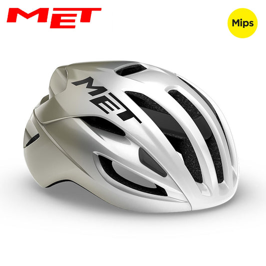 MET Rivale MIPS Road Bike Helmet - Silver Gray | Glossy