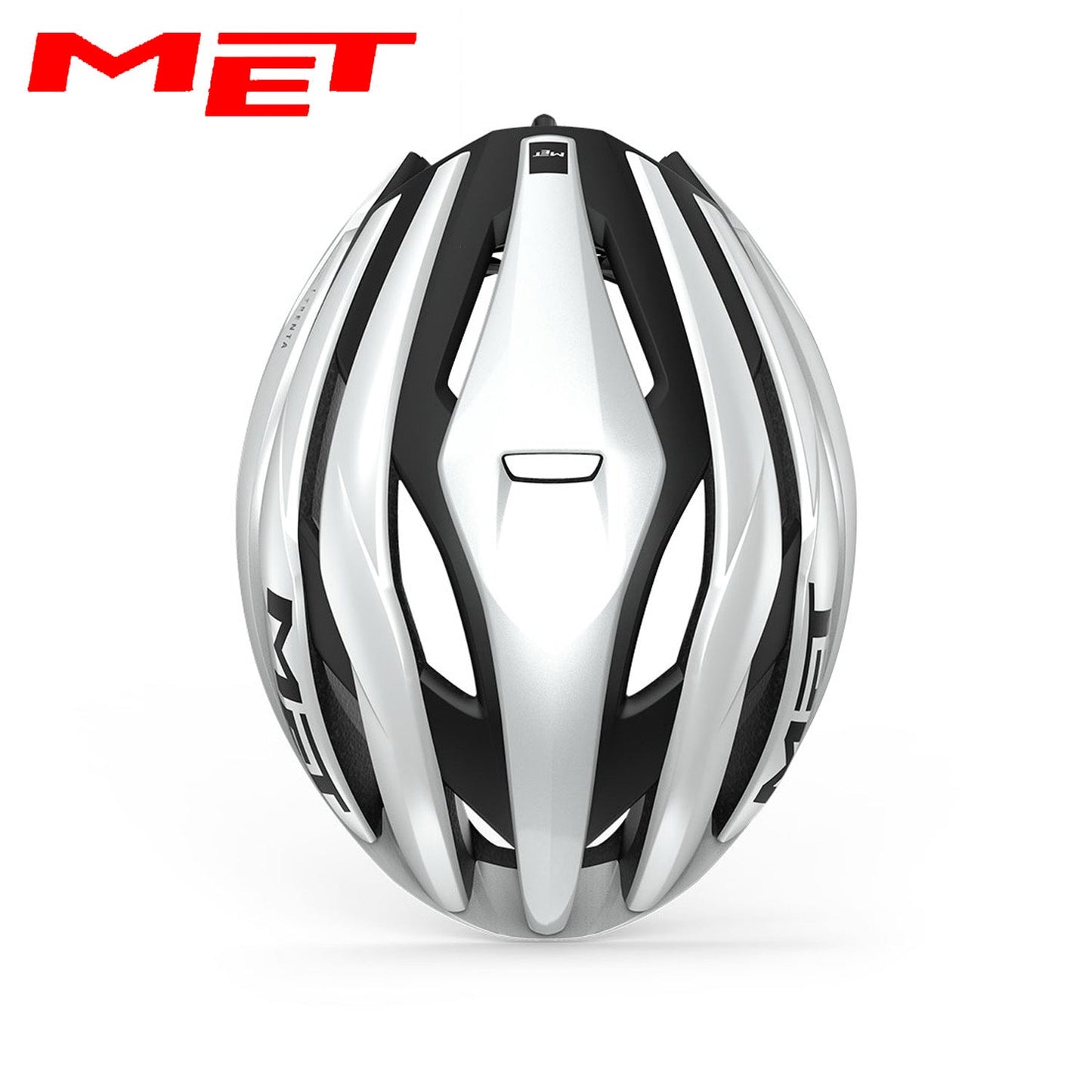 MET Trenta MIPS Road Bike Helmet - White Black | Matte Glossy