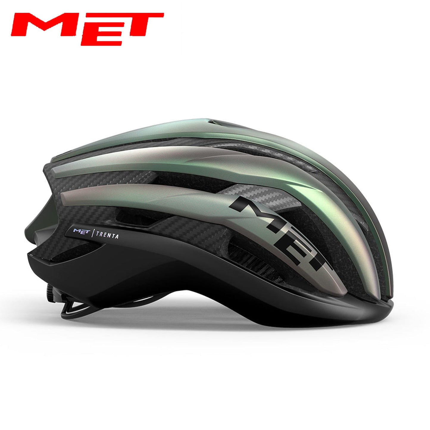 MET Trenta 3K Carbon MIPS Road, Gravel, Cross Country Bike Helmet - Motion Blur | Matte