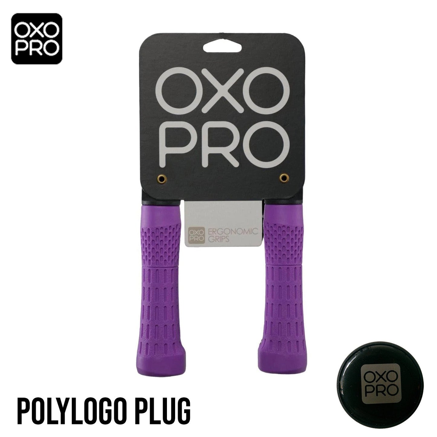 OXO-PRO OP2 Performance II 135mm MTB Lockable Bike Grips - Purple