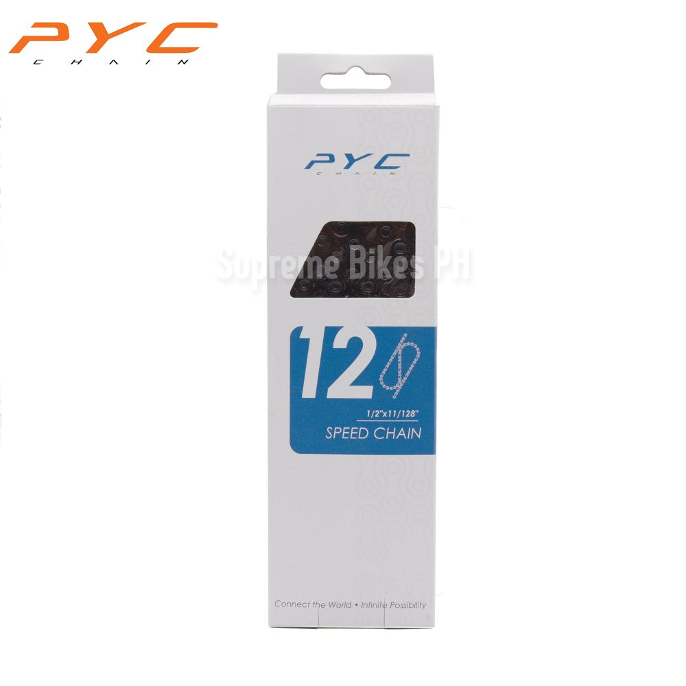 PYC P1201 12-Speed Light Chain Hollow Pins - Black