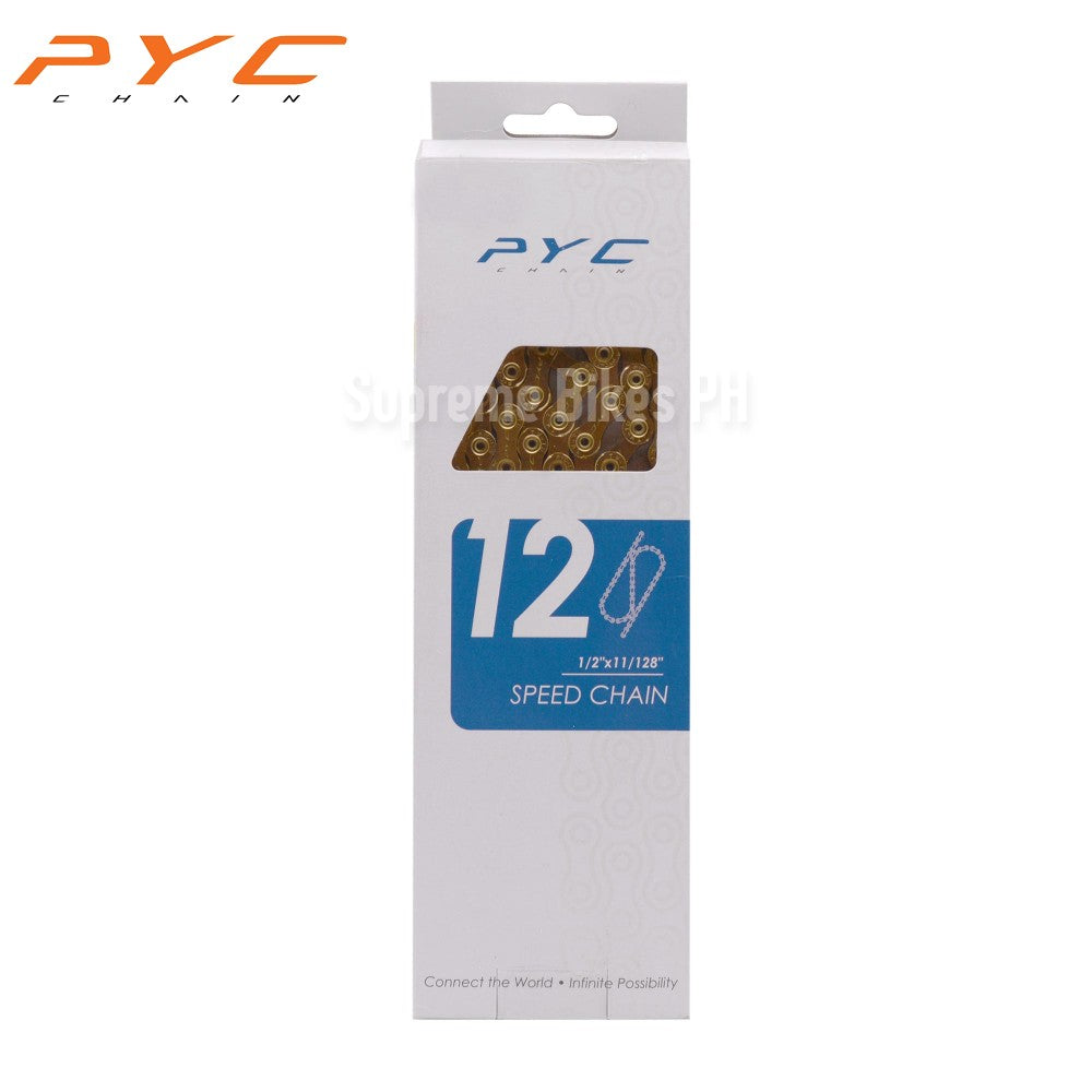 PYC P1201 12-Speed Light Chain Hollow Pins - Gold
