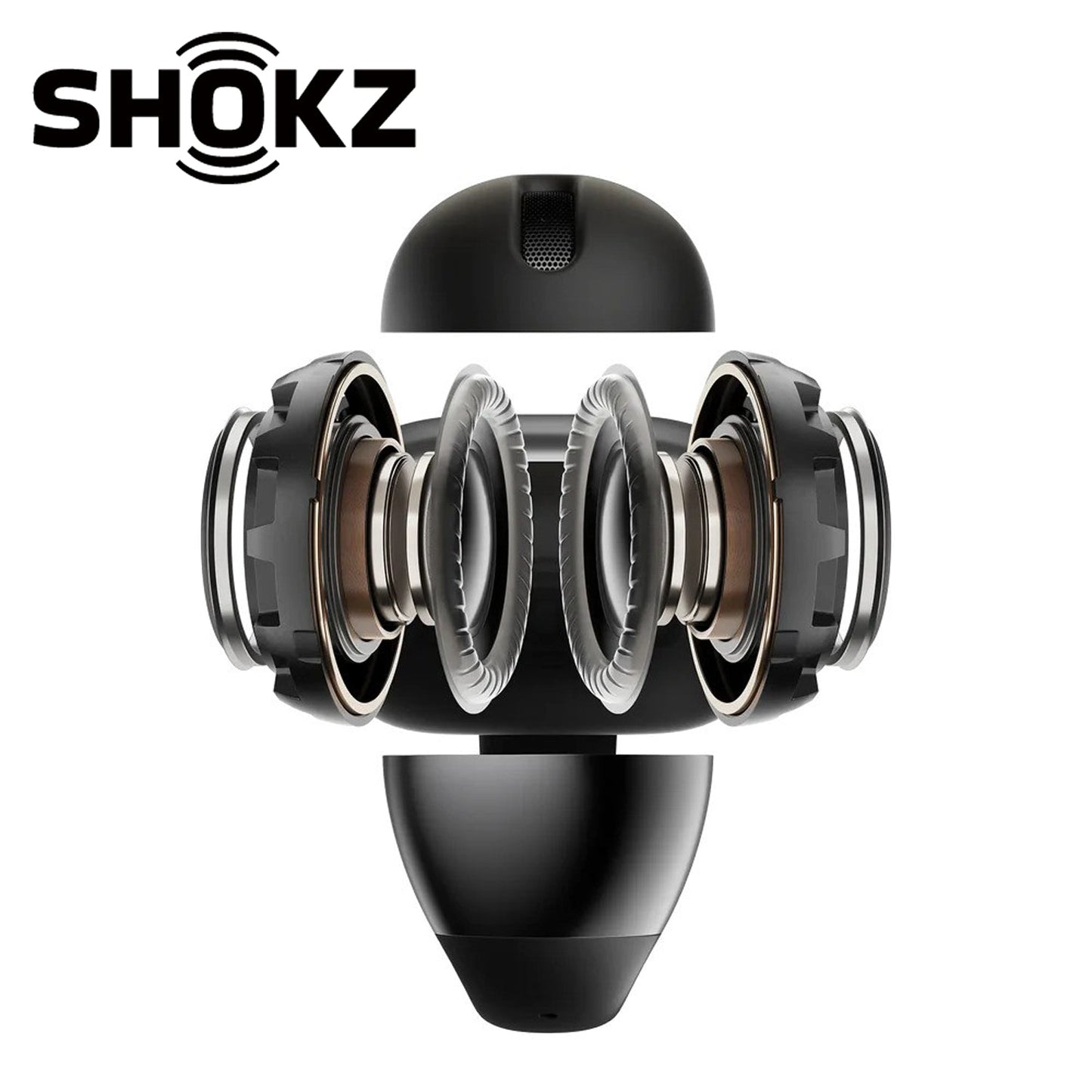 SHOKZ OpenDots ONE DirectPitch Dolby Audio Open-Ear Clip-On Headphones - Black