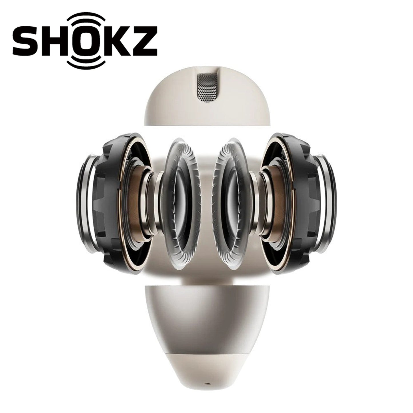 SHOKZ OpenDots ONE DirectPitch Dolby Audio Open-Ear Clip-On Headphones - Grey
