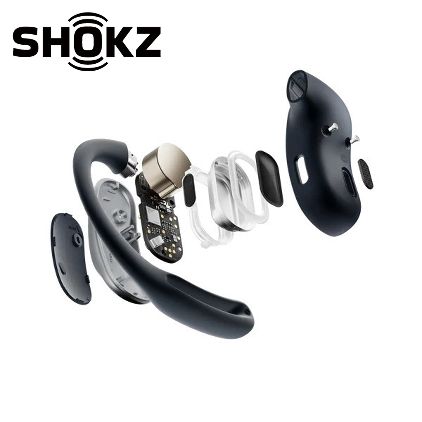 SHOKZ OpenFit Air DirectPitch Open-Ear Headphones - Black