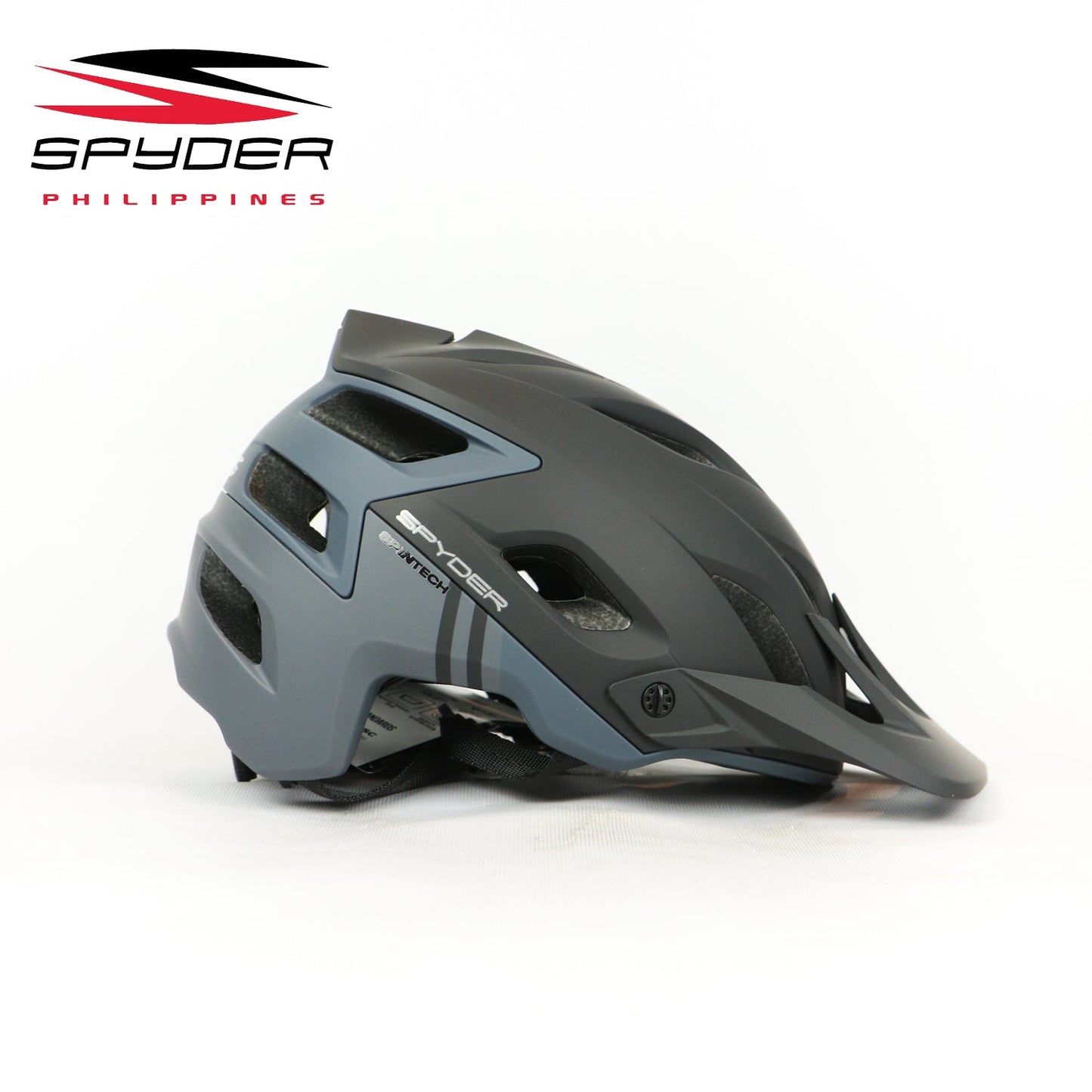 Spyder SpinTech MTB Bike Helmet with MagLock Ultra-Lightweight - Black/Gray