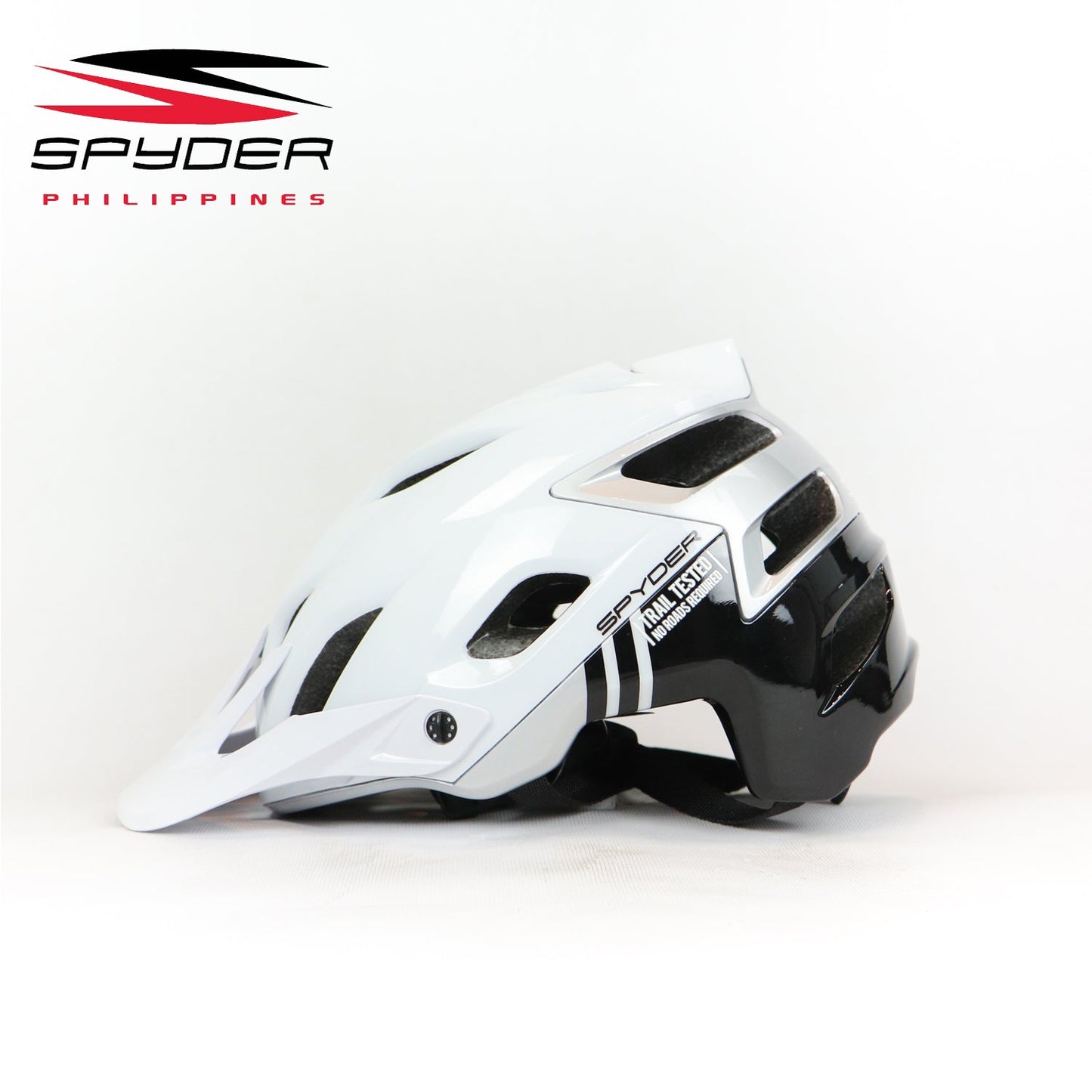 Spyder SpinTech MTB Bike Helmet with MagLock Ultra-Lightweight - White/Black