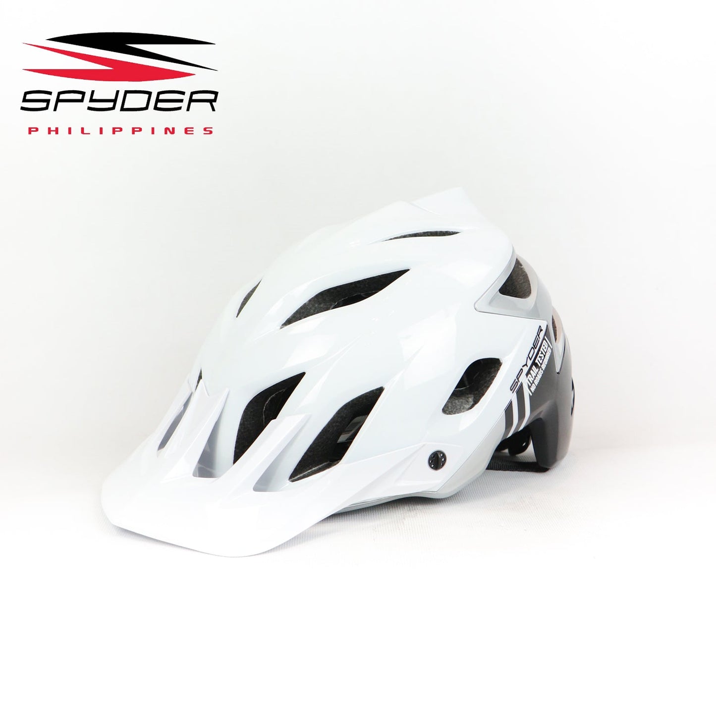 Spyder SpinTech MTB Bike Helmet with MagLock Ultra-Lightweight - White/Black