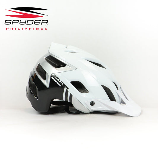 Spyder SpinTech MTB Bike Helmet with MagLock Ultra-Lightweight - White/Black