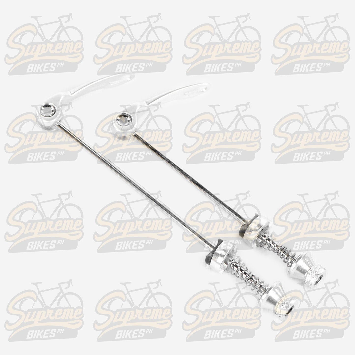 Traction Alloy Axle Quick Release Skewer Set (Front & Rear) - Silver