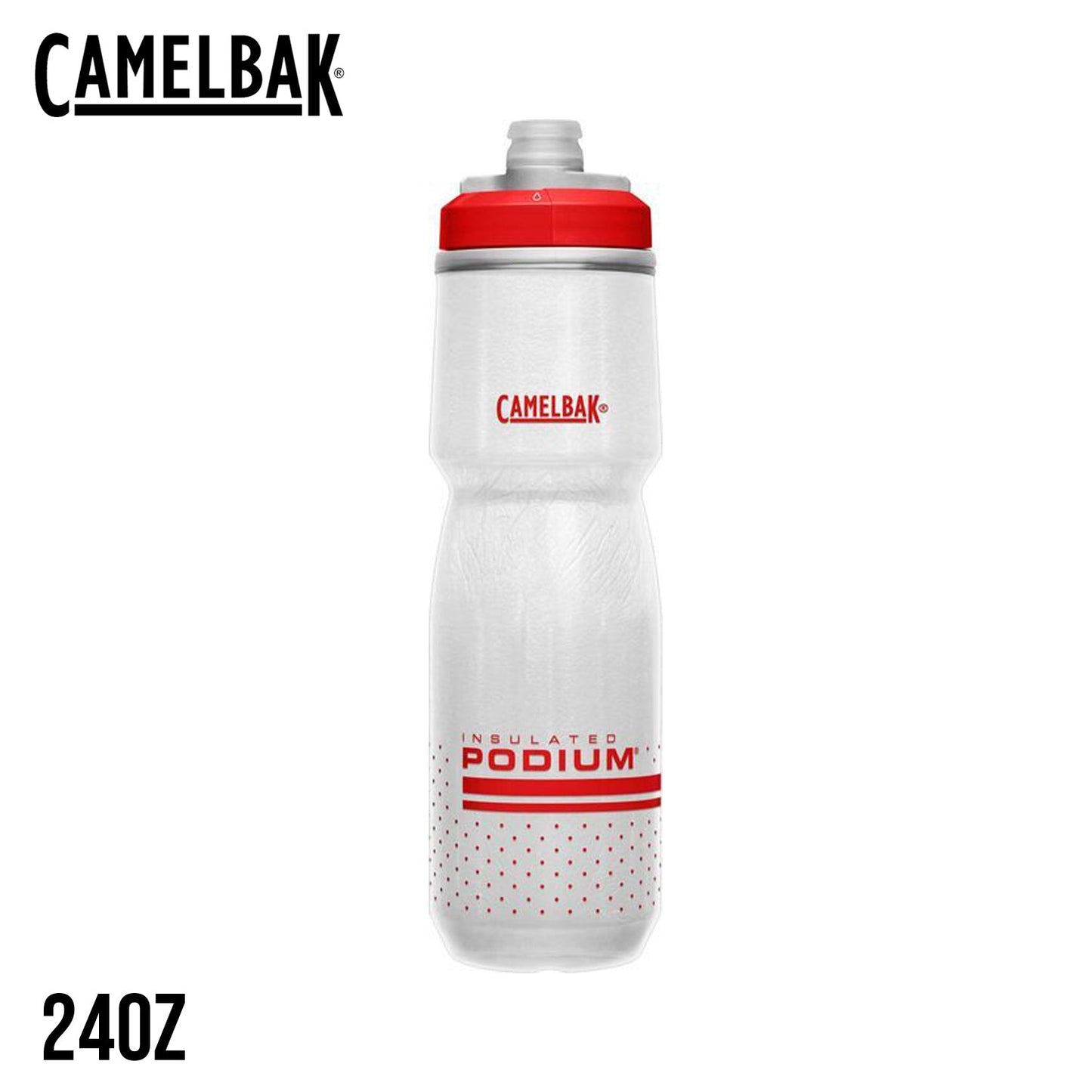 CamelBak Podium Chill Bike Bottle - Fiery Red White
