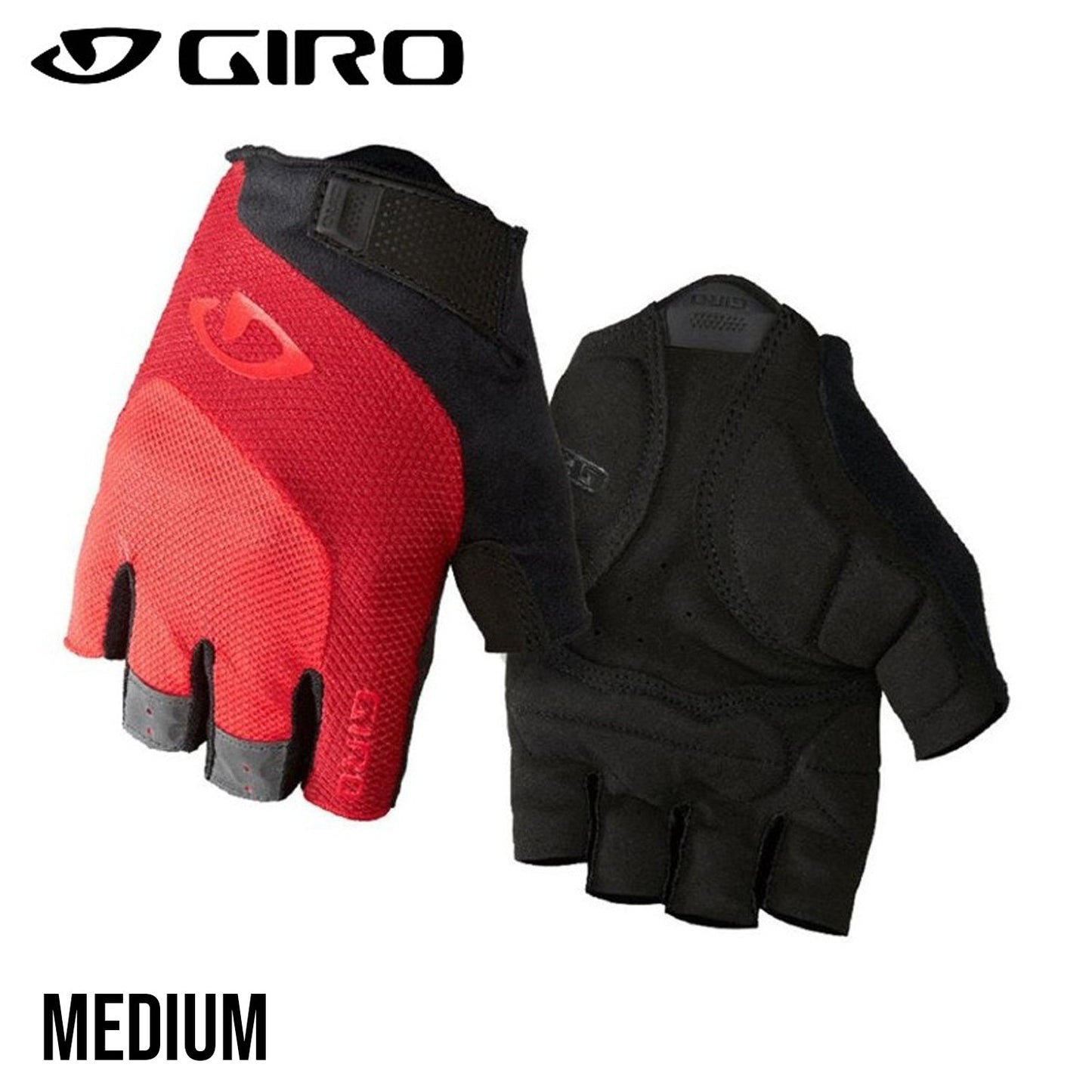 Giro Bravo GEL Bike Gloves - Bright Red
