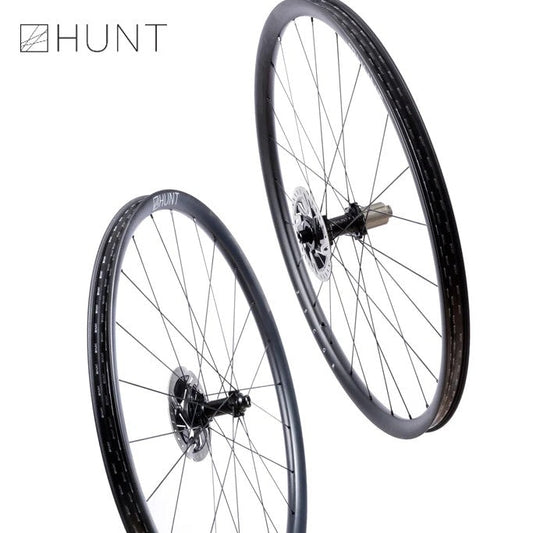 HUNT 25 Carbon Gravel Race Disc Hookless Wheelset TA 1380 grams