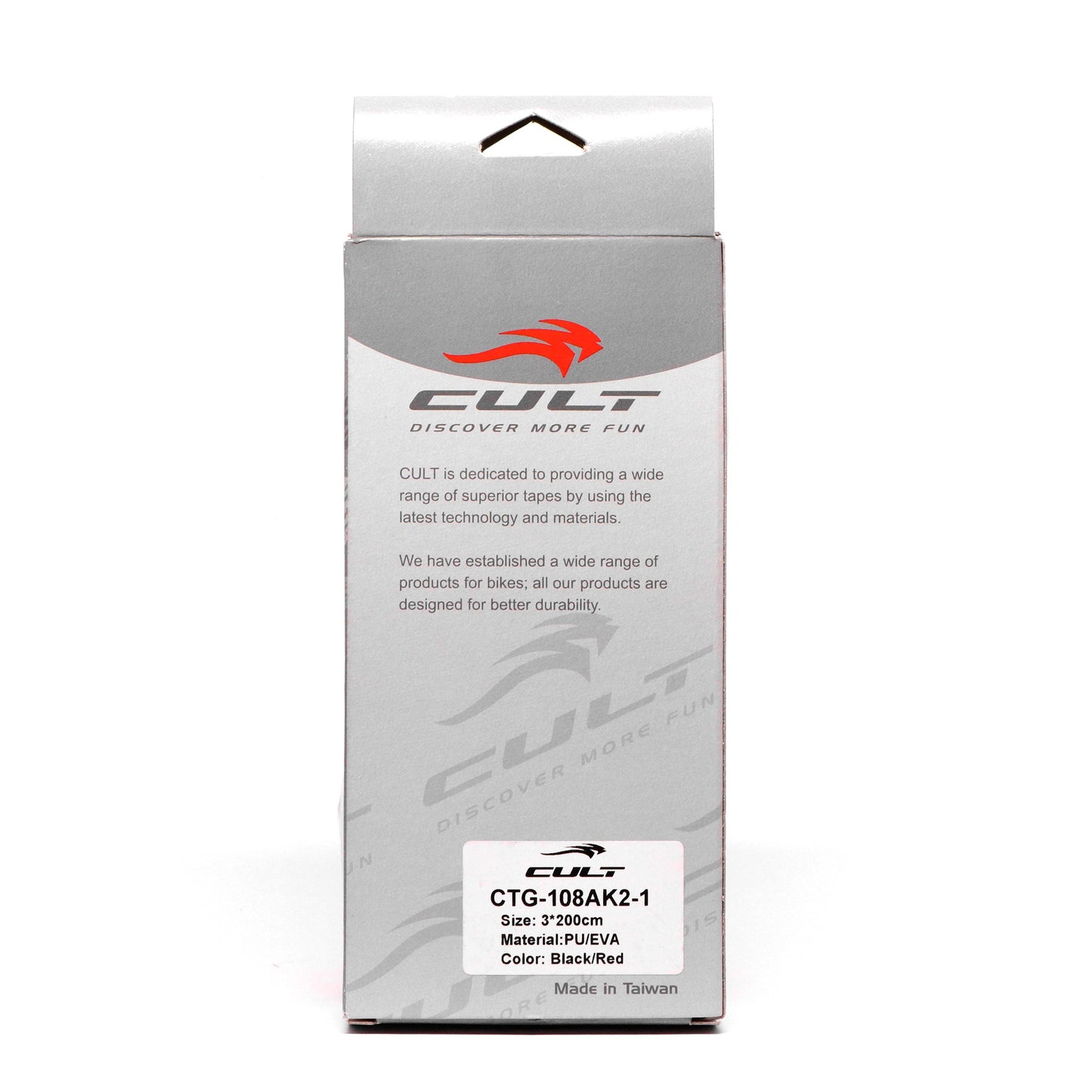 Cult Bar Tape CTG108AK2-1 3x200cm - Black/Red