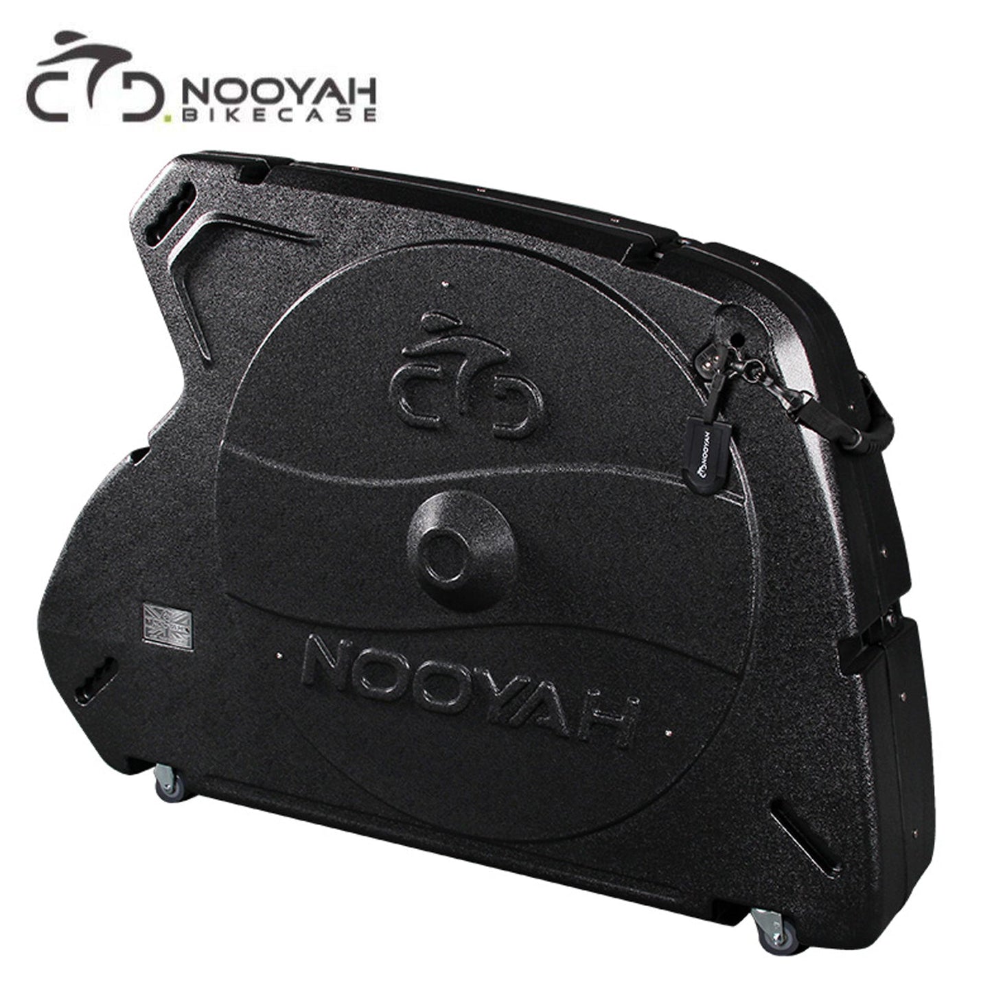 Nooyah BK006 ABS POD Pro Bicycle Travel Hard Case w/ Wheels - Black