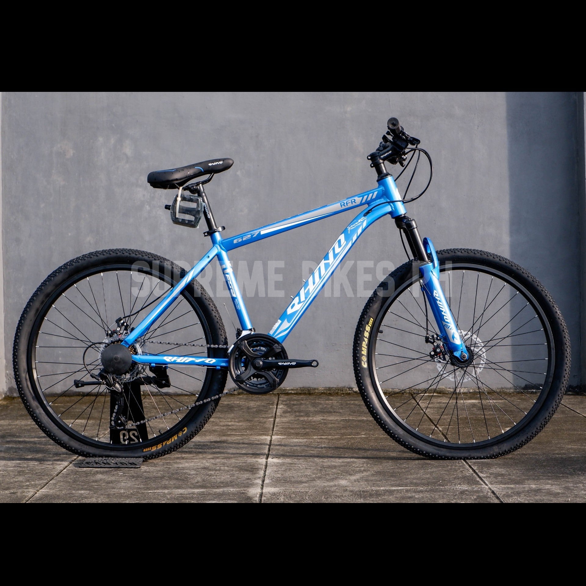 Rhino M627 26er Mountain Bike MTB Alloy Disc Blue Supreme Bikes Verdana