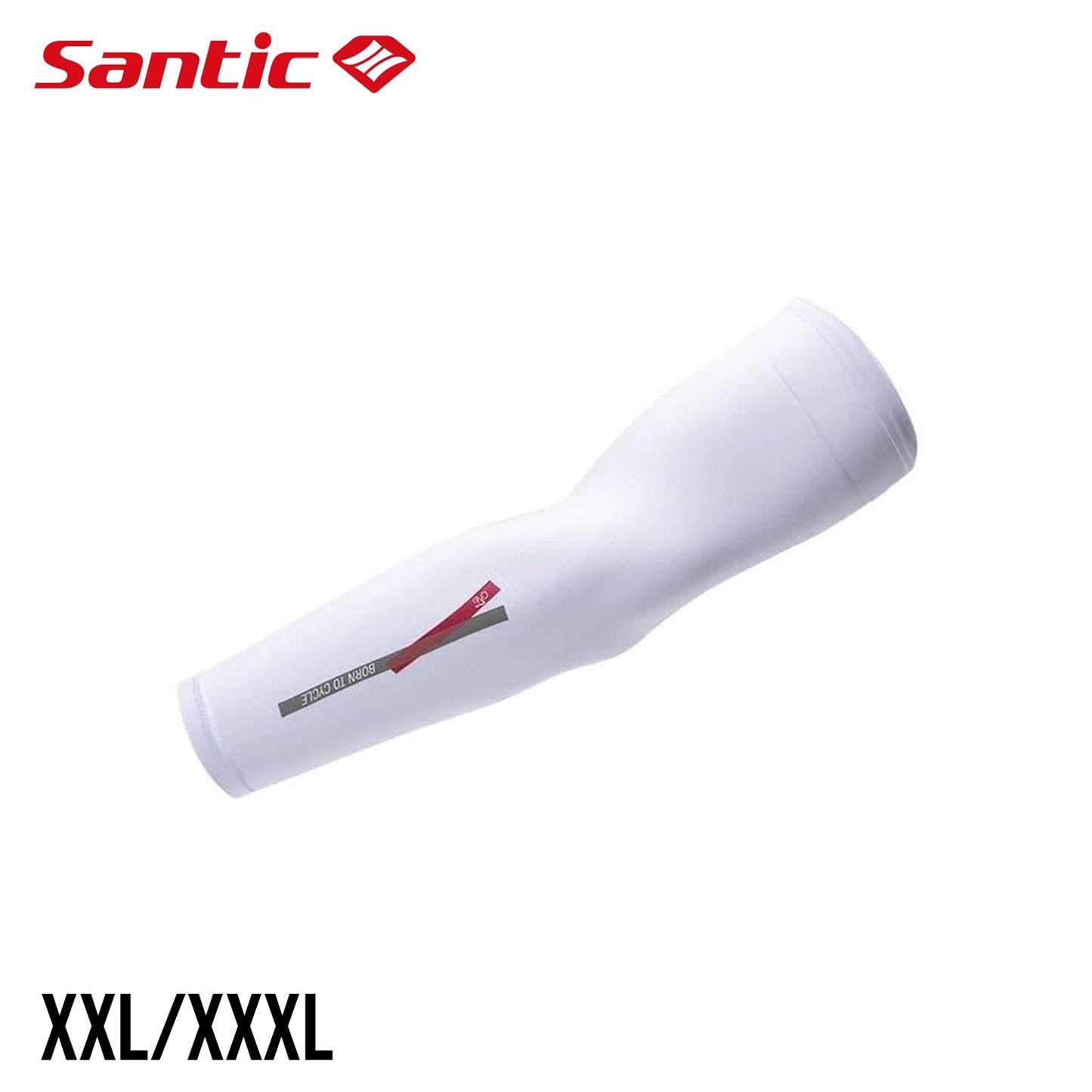 Santic Canty UPF 50+ Light Arm Sleeves - White