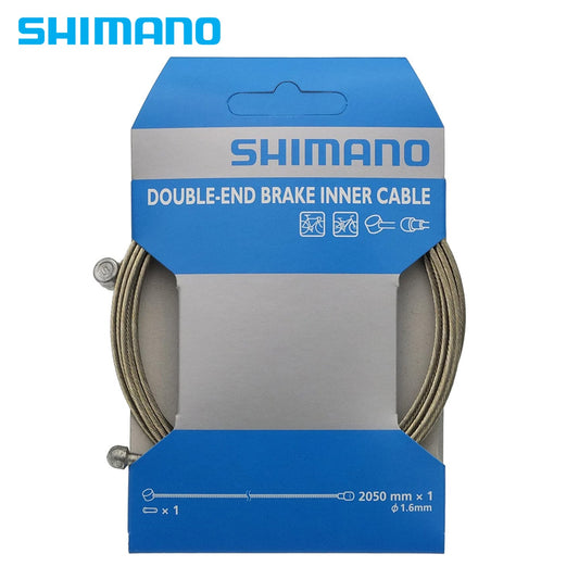 Shimano Steel Double-End Brake Inner Cable 1.6x2050mm Y80098410 1 pc.