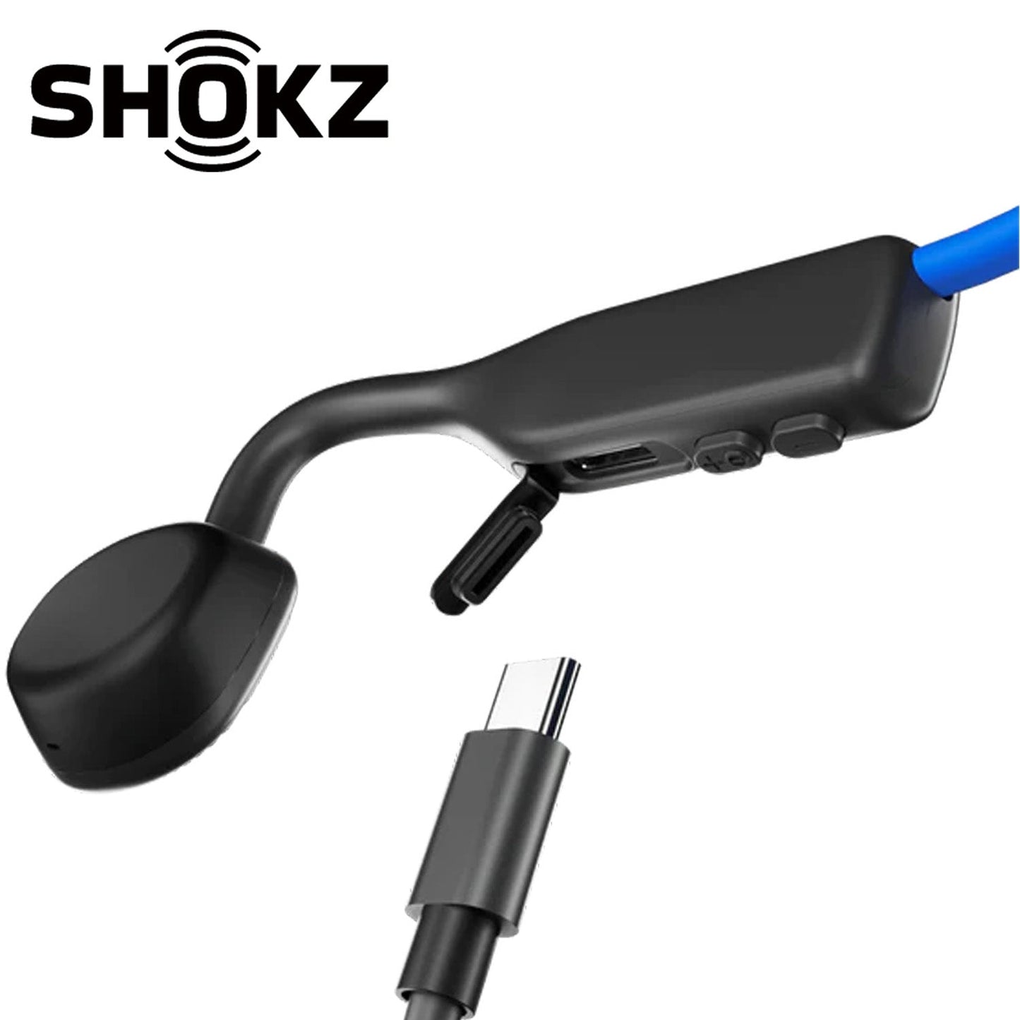 SHOKZ OpenMove Bone Conduction Open-Ear Lifestyle/Sport Headphones - Blue