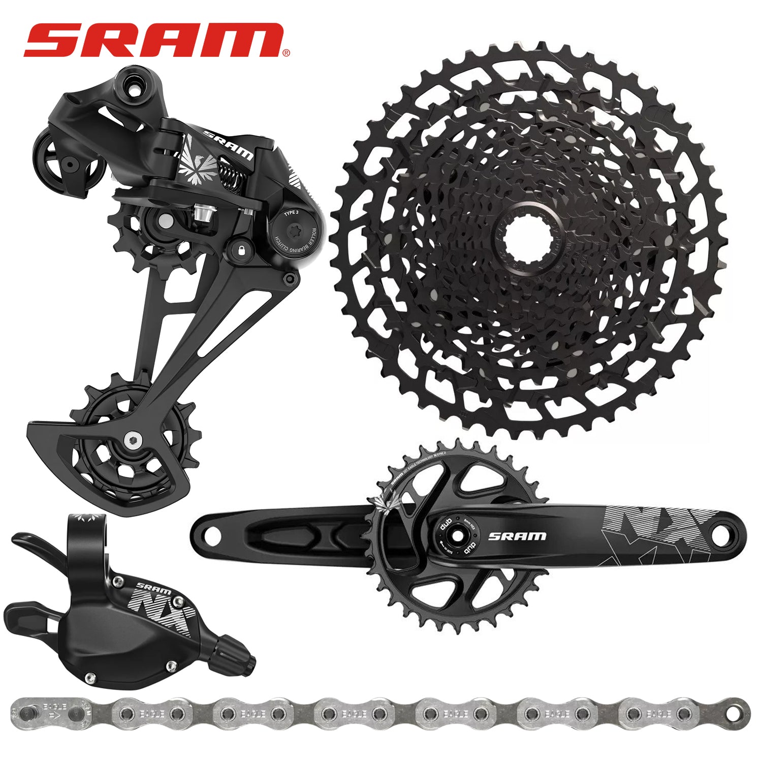 Bicycle Bike Sram Nx 11 Speed Groupset Mountain Bike Sram Nx Vs
