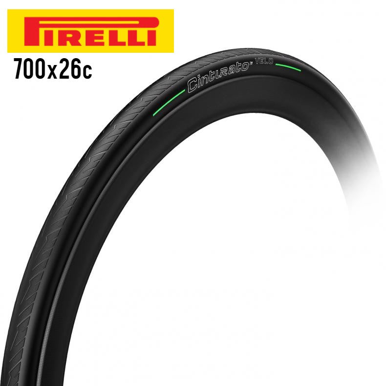 Pirelli Cinturato Velo Road Bike Tire TLR Tubeless Ready SmartNET - Black