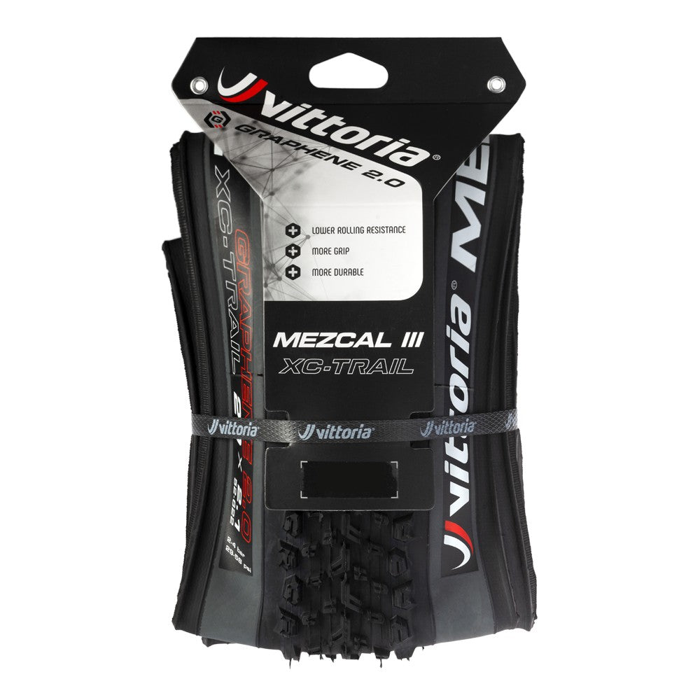 Vittoria Mezcal MTB XC Tire Graphene 26er - Anthricite / Black