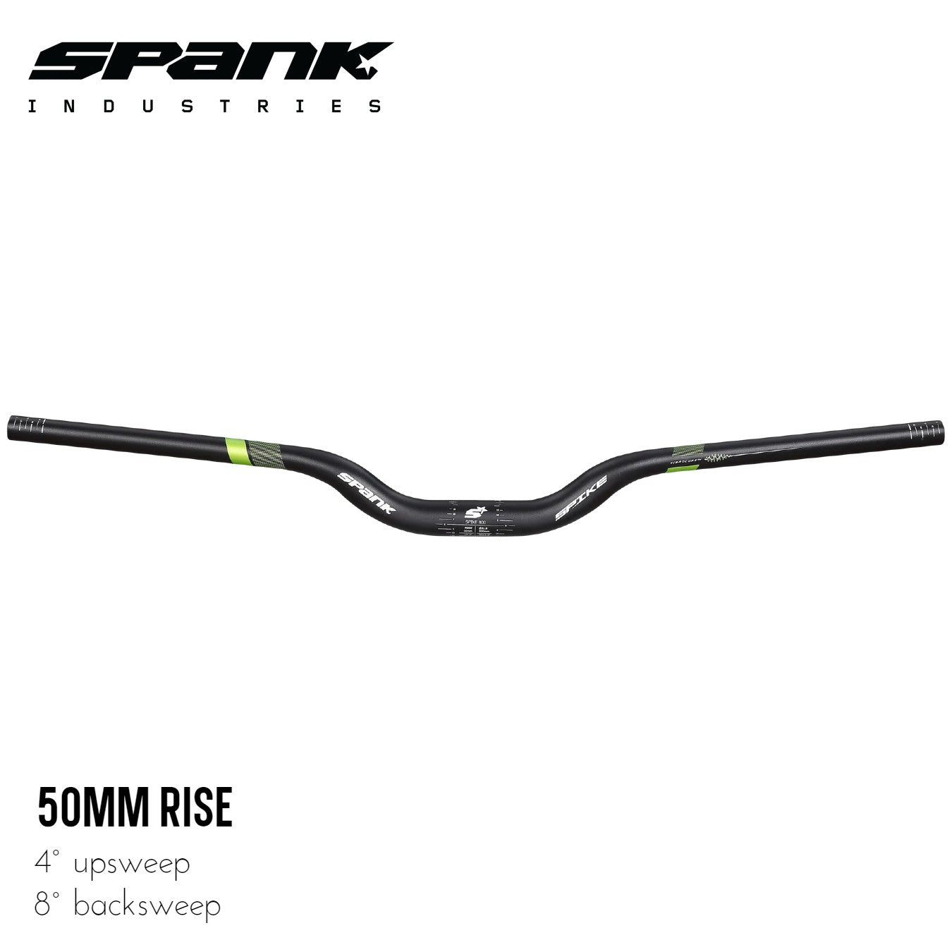 Spank Spike 800 VIBROCORE Bar - Black/Green