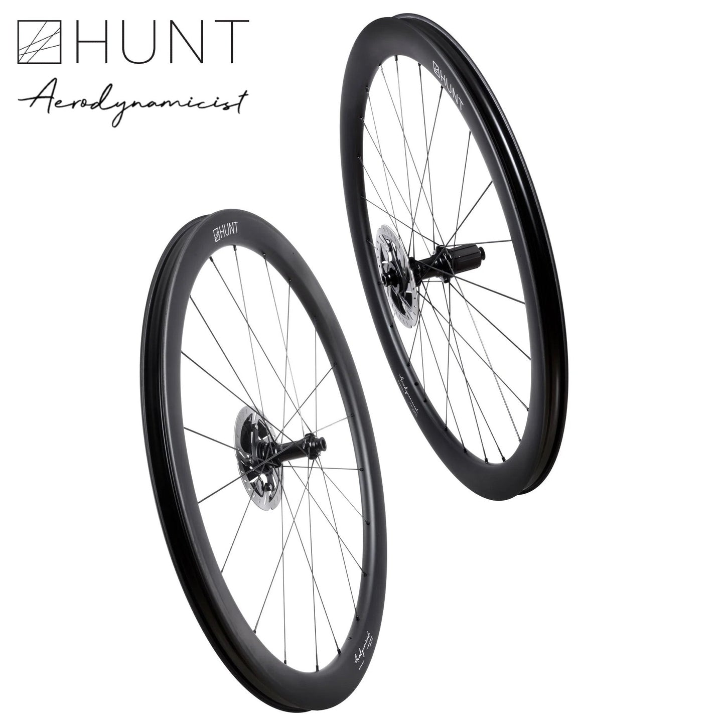 HUNT 44_46 Aerodynamicist Carbon Disc Wheelset TA 1346 grams Ratchet 40T