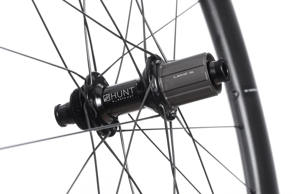 HUNT 50 Carbon Disc Wheelset Ratchet TA 1464 grams