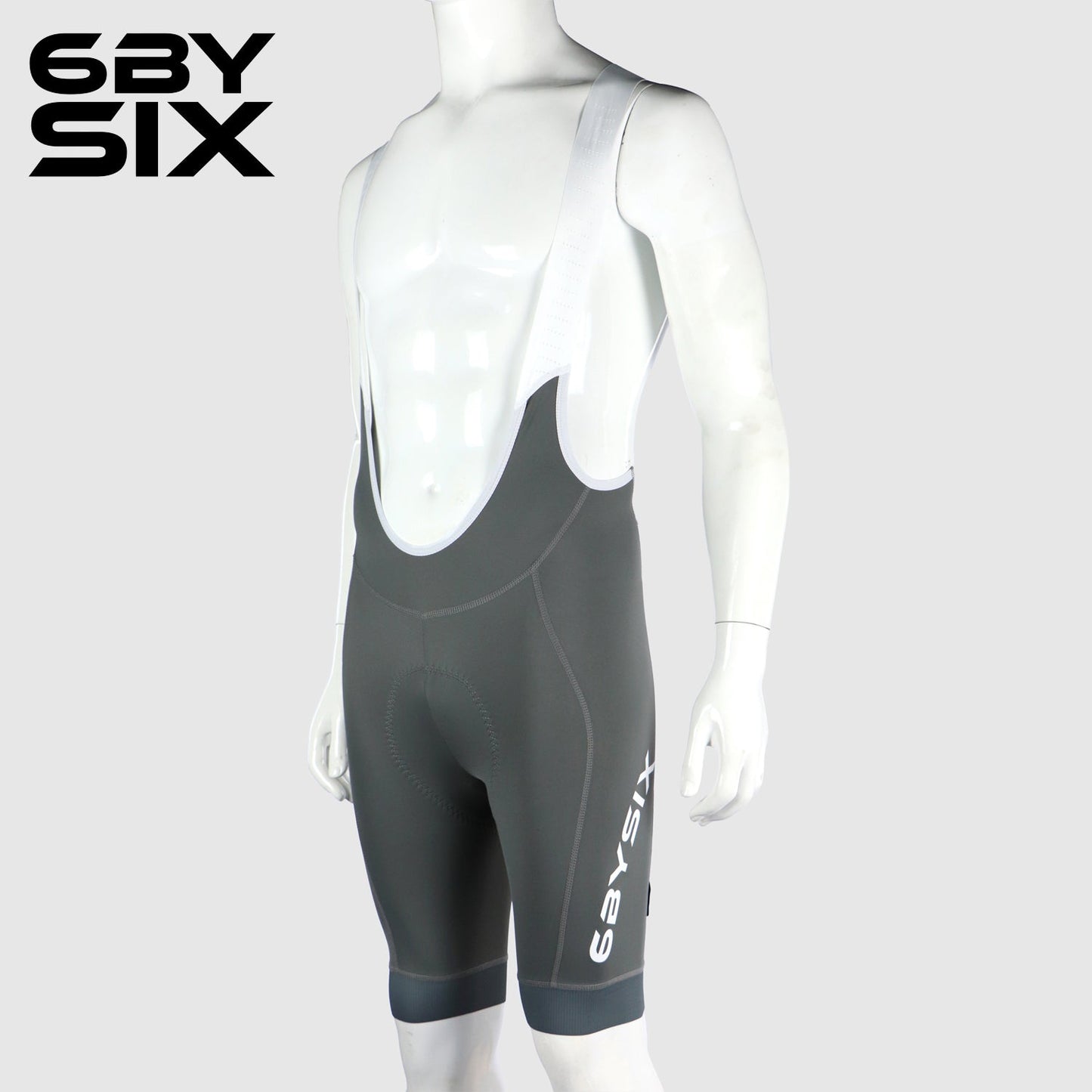 6bySix Progress Bib Shorts - Dark Grey