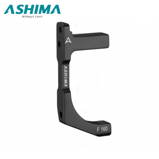 Ashima Disc Brake Caliper Adapter AU43, Post Mounting Caliper into Flat Mount Fork, 160F (Front)