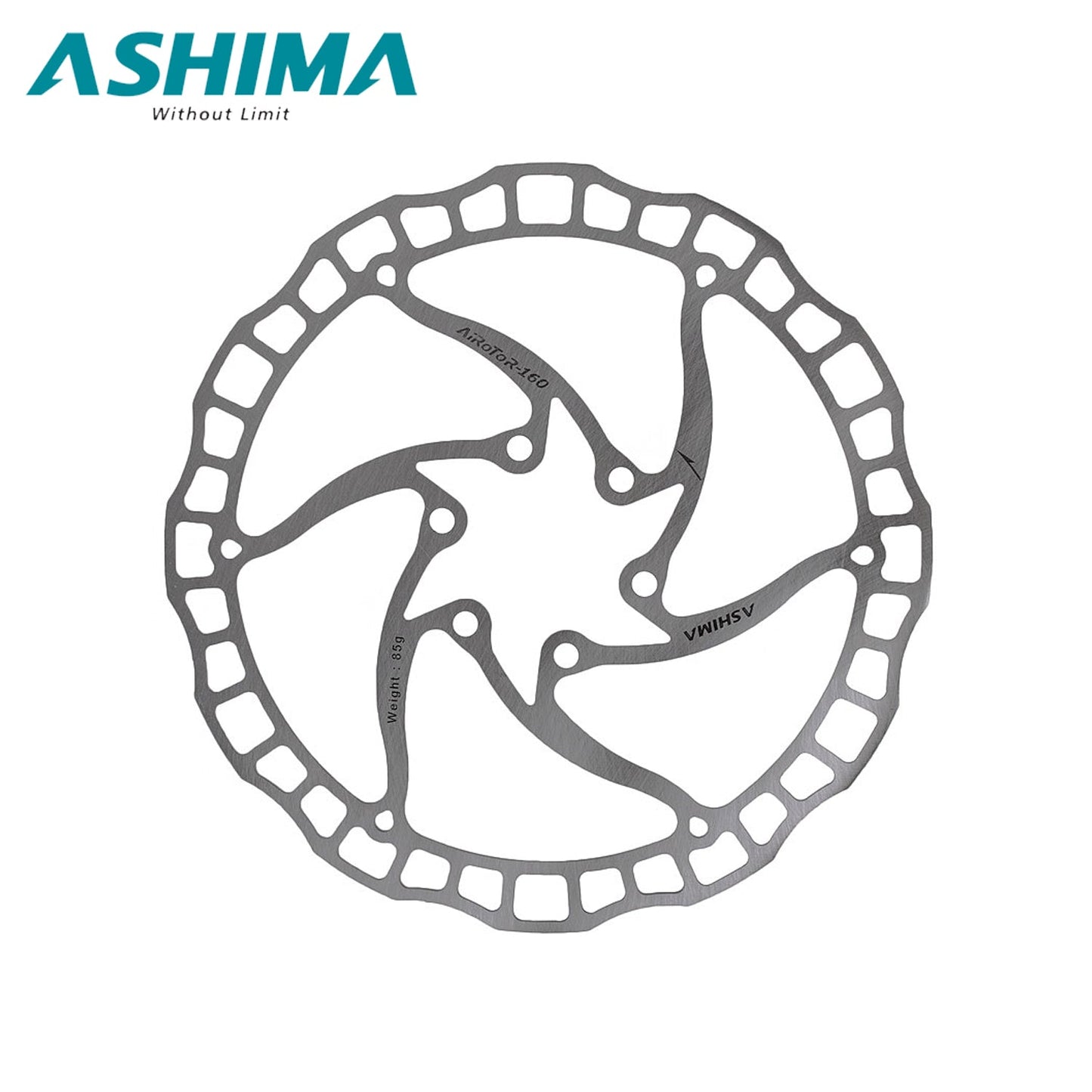 Ashima Super Lightweight Disc Rotor ARO-08 6-Bolts - Silver