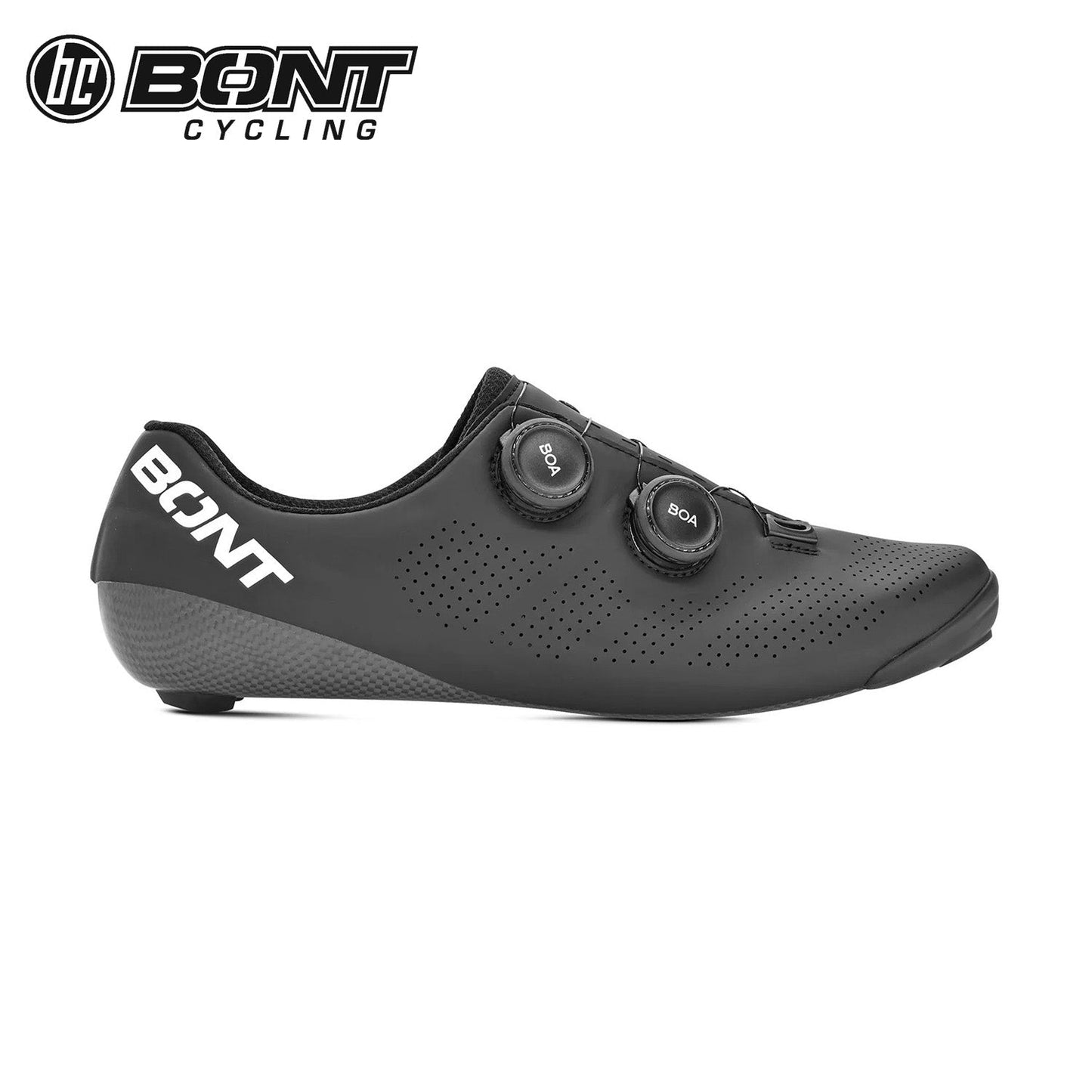 Bont Riot 24 Carbon Composite Road Cycling Shoes - Black