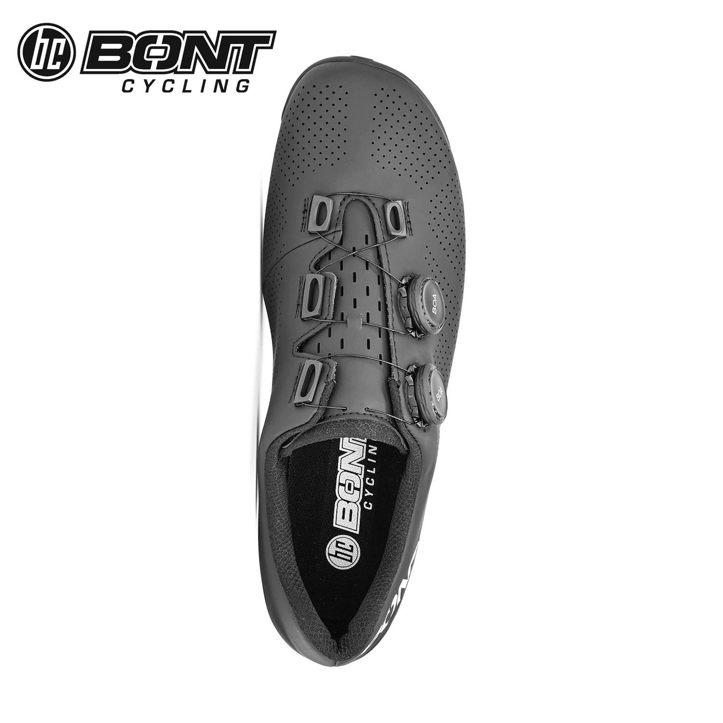 Bont Riot 24 Carbon Composite Road Cycling Shoes - Black