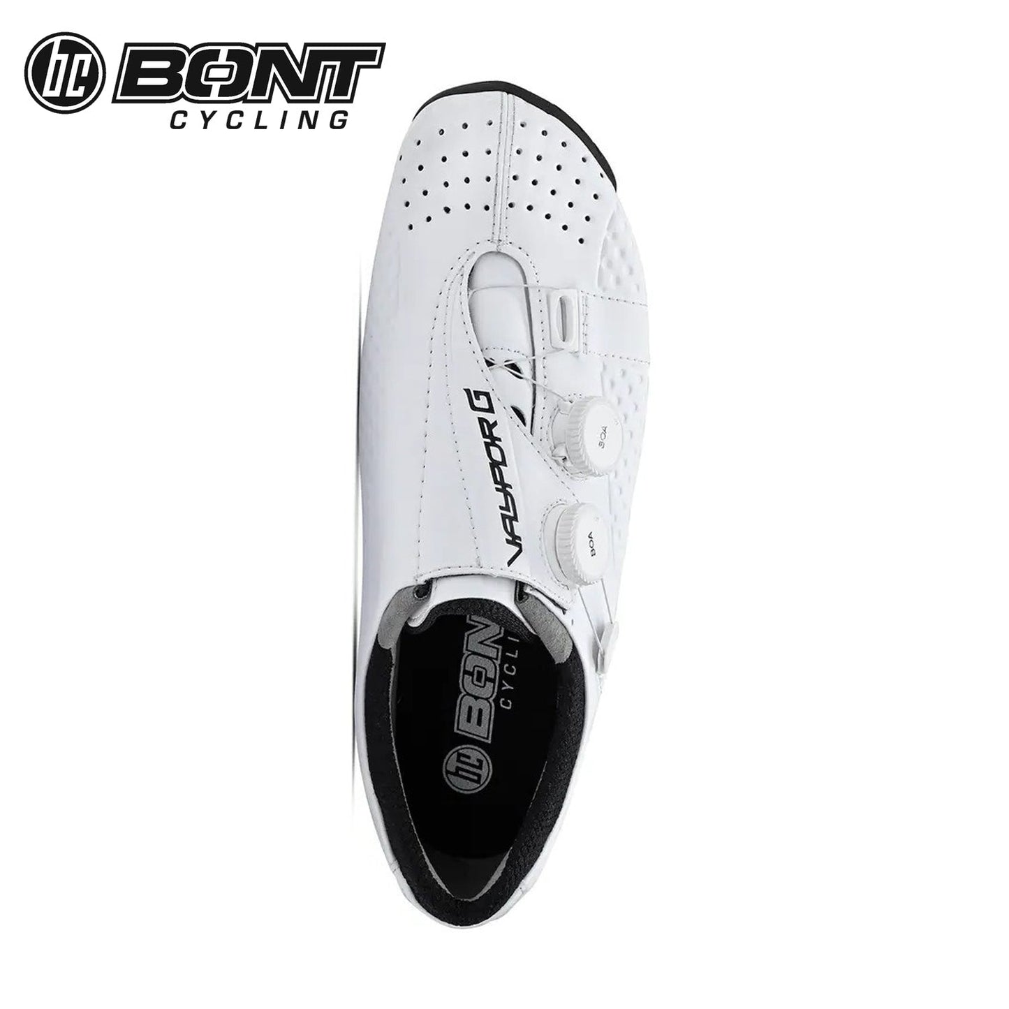 Bont Vaypor G LI2 Gravel Carbon Composite / BOA Cycling Shoes - White