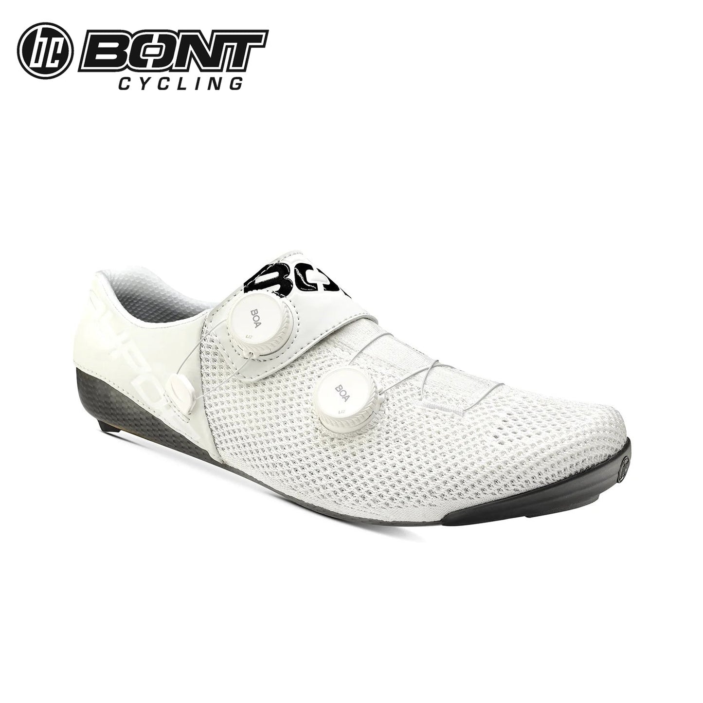 Bont Vaypor Knit Carbon Fiber / BOA Cycling Shoes - White