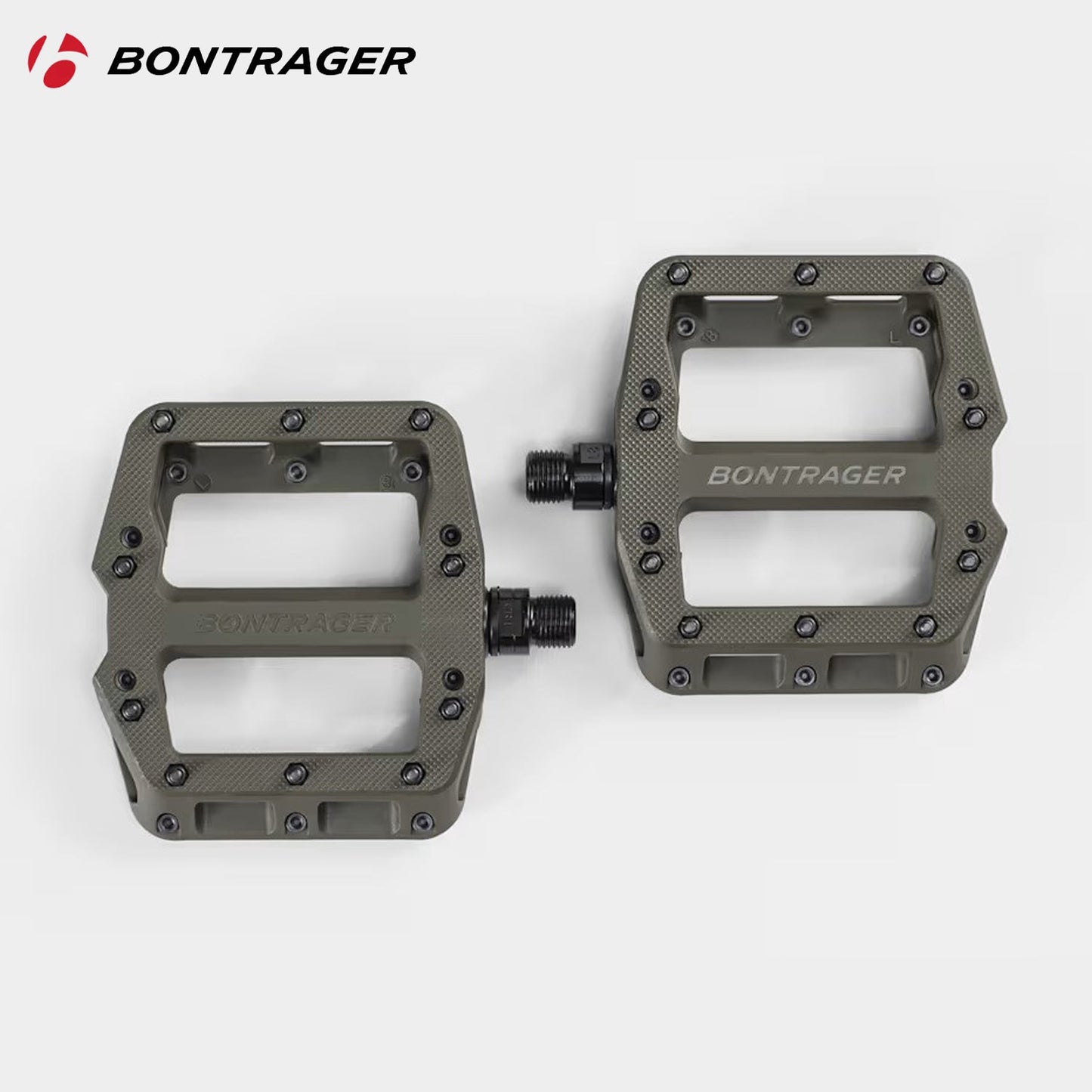 Bontrager Line Elite Flat MTB 9/16" (15mm) Pedal - Olive Grey