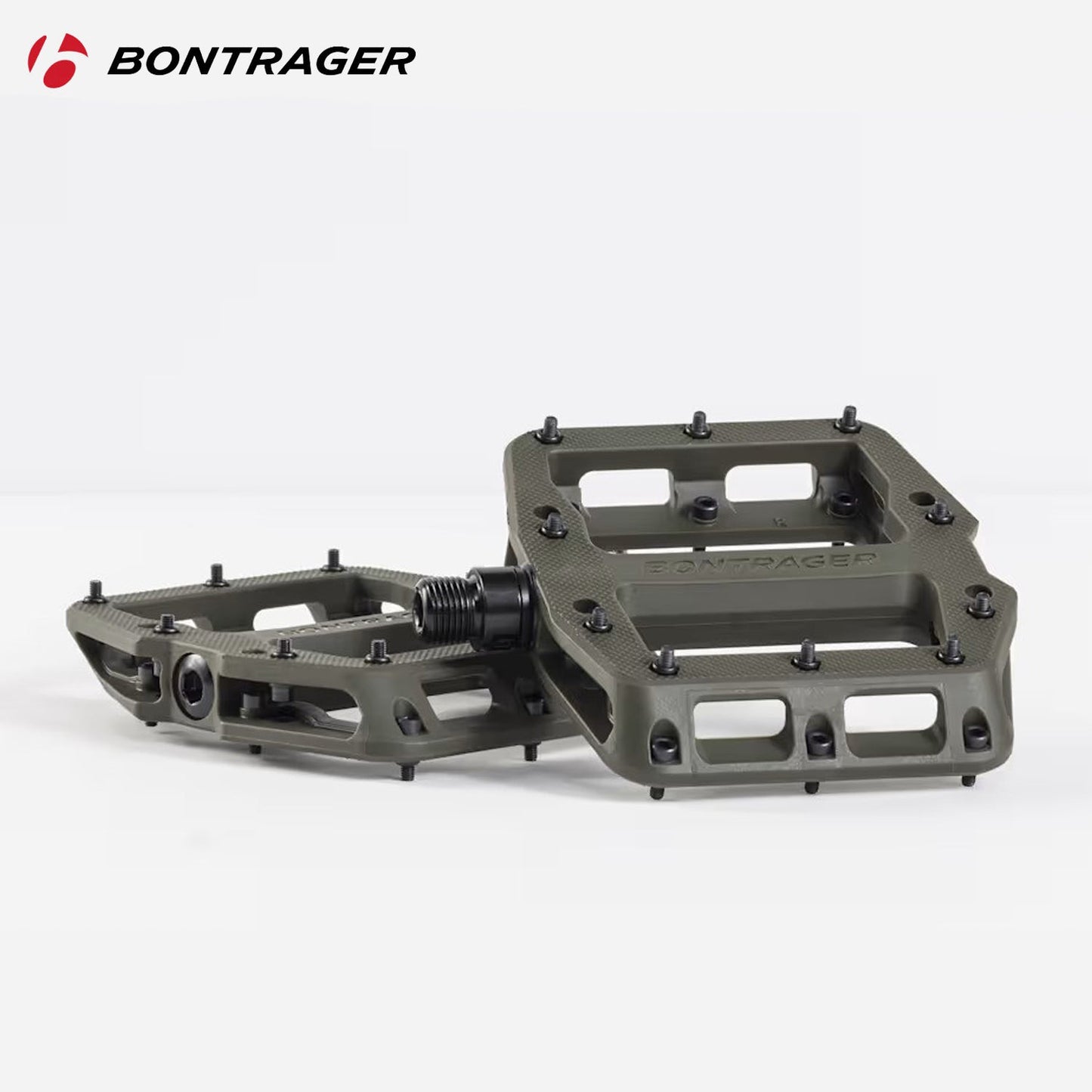 Bontrager Line Elite Flat MTB 9/16" (15mm) Pedal - Olive Grey