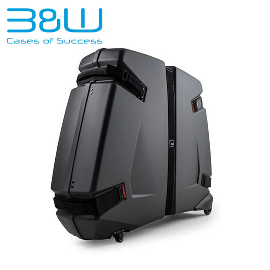 B&W Bike Box II Bicycle Travel Hard Case w/ Wheels - Black