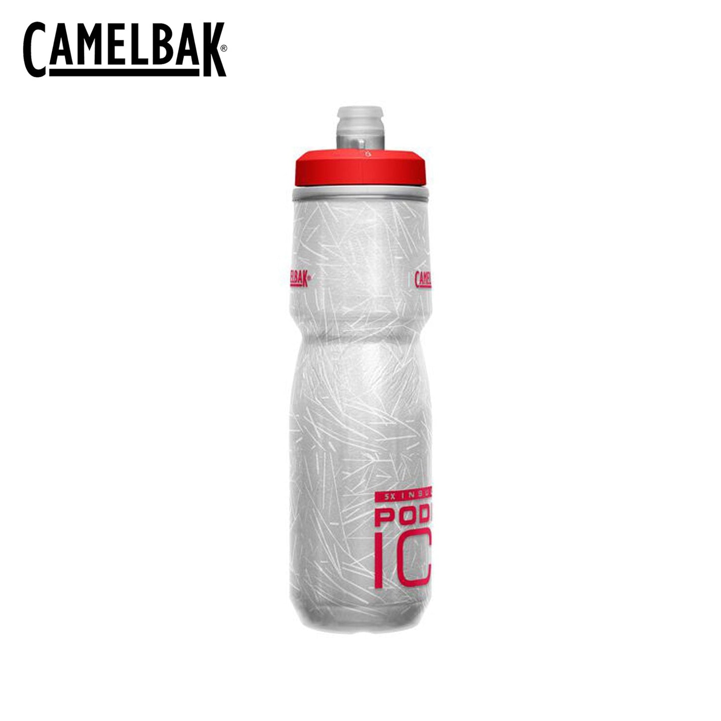 CamelBak Podium Ice 21 21oz Bike Bottle - Fiery Red