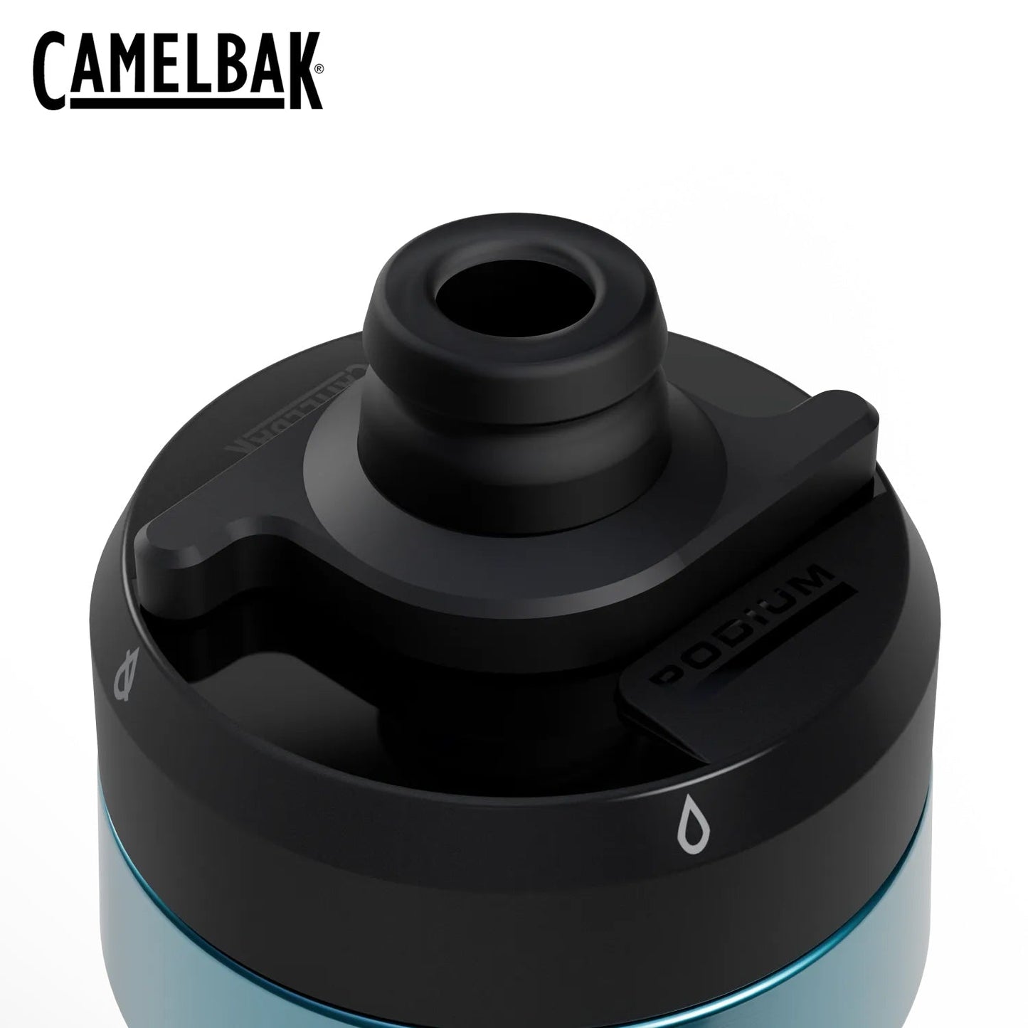 CamelBak Podium Titanium 18 18oz Bike Bottle - Turq Ti