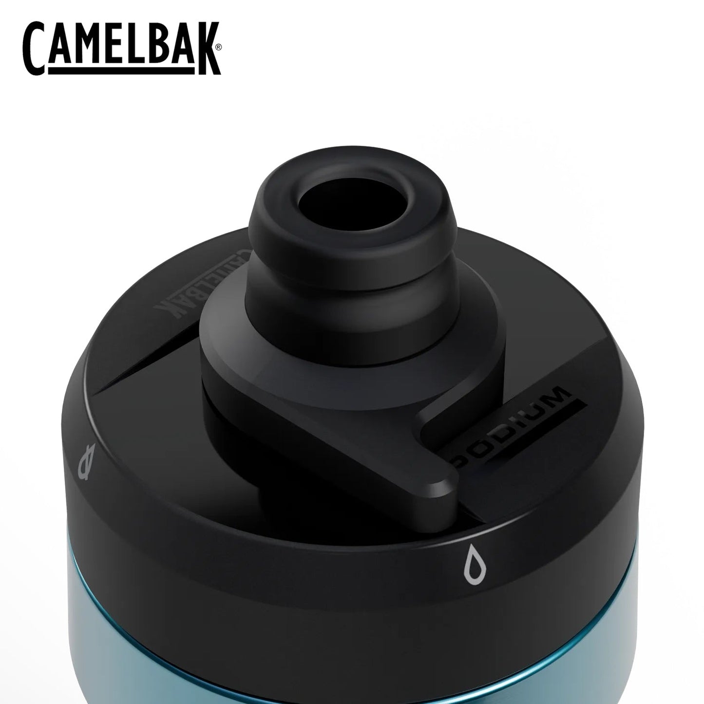 CamelBak Podium Titanium 18 18oz Bike Bottle - Turq Ti